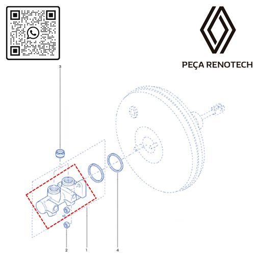 RN 551314-X 6001551314 CIL. MESTRE DE FREIO DUSTER CABS 4